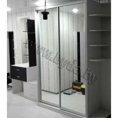 Комплект мебели в прихожую: Шкаф-купе+модуль