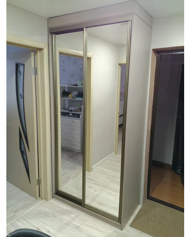 Шкаф-купе с зеркалом.