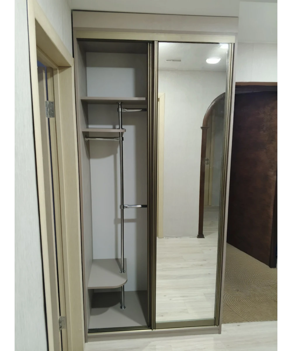 Шкаф-купе с зеркалом.