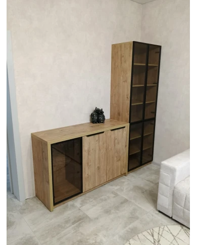 Витринный стелаж с комодом