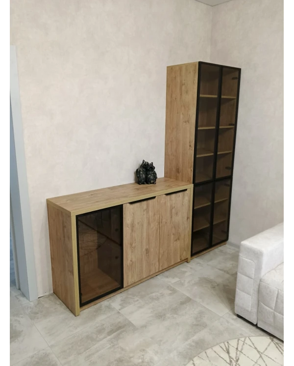Витринный стелаж с комодом