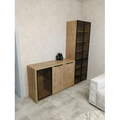Витринный стелаж с комодом