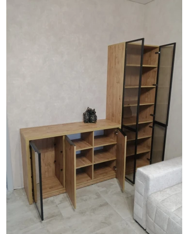 Витринный стелаж с комодом